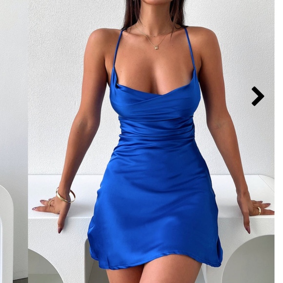 That’s so Fetch Olivia Dress in Royal Blue - Picture 1 of 2